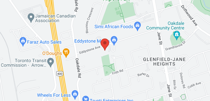 map of 293 EDDYSTONE AVE